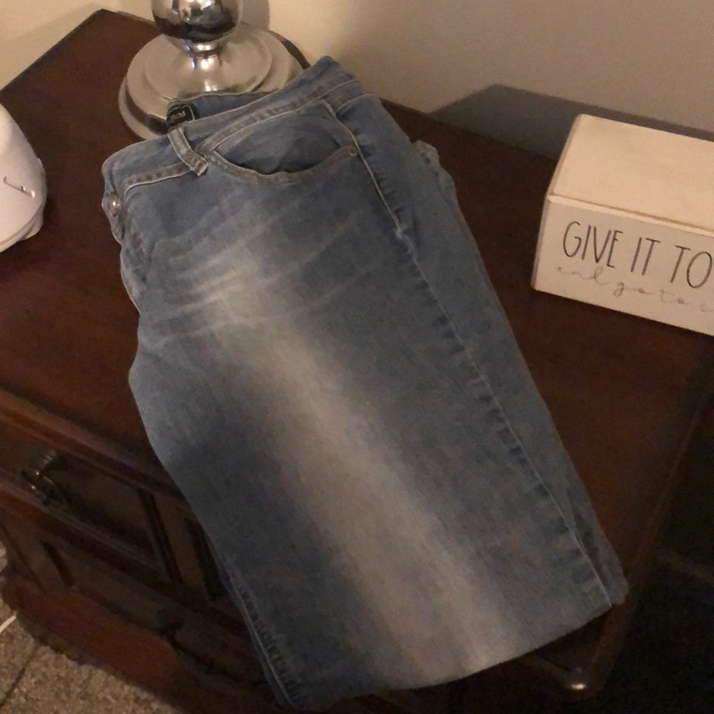 Cato faded blue jeans